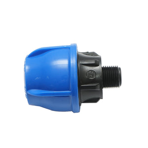 Raccordo a compressione con filettatura esterna D32mmx1/2 pollice, PN16 per sistemi di irrigazione