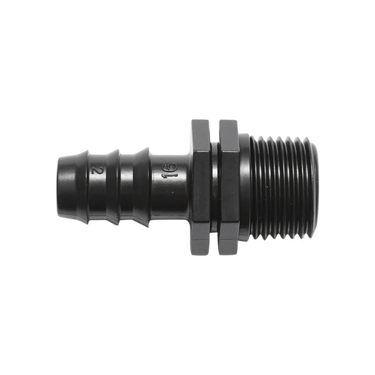 Raccordo per tubo di gocciolamento D16 mm con filettatura esterna 1/2 per tubo e tubo di irrigazione