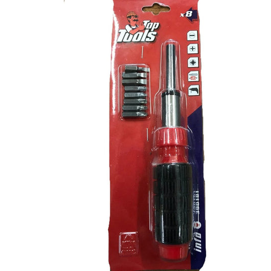 Topex 39d181 punte giravite con n innesto, 9 pezzi assortiti ds