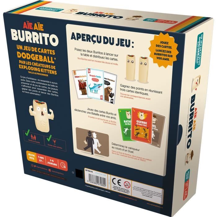Asmodee - Aie Aie Burrito - Age: 7+ - Numero di giocatori: 2-6