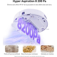 Aspirapolvere robot NARWAL Freo X Ultra con stazione di ricarica All-in-One - Pulizia intelligente - Potenza 8200 PA