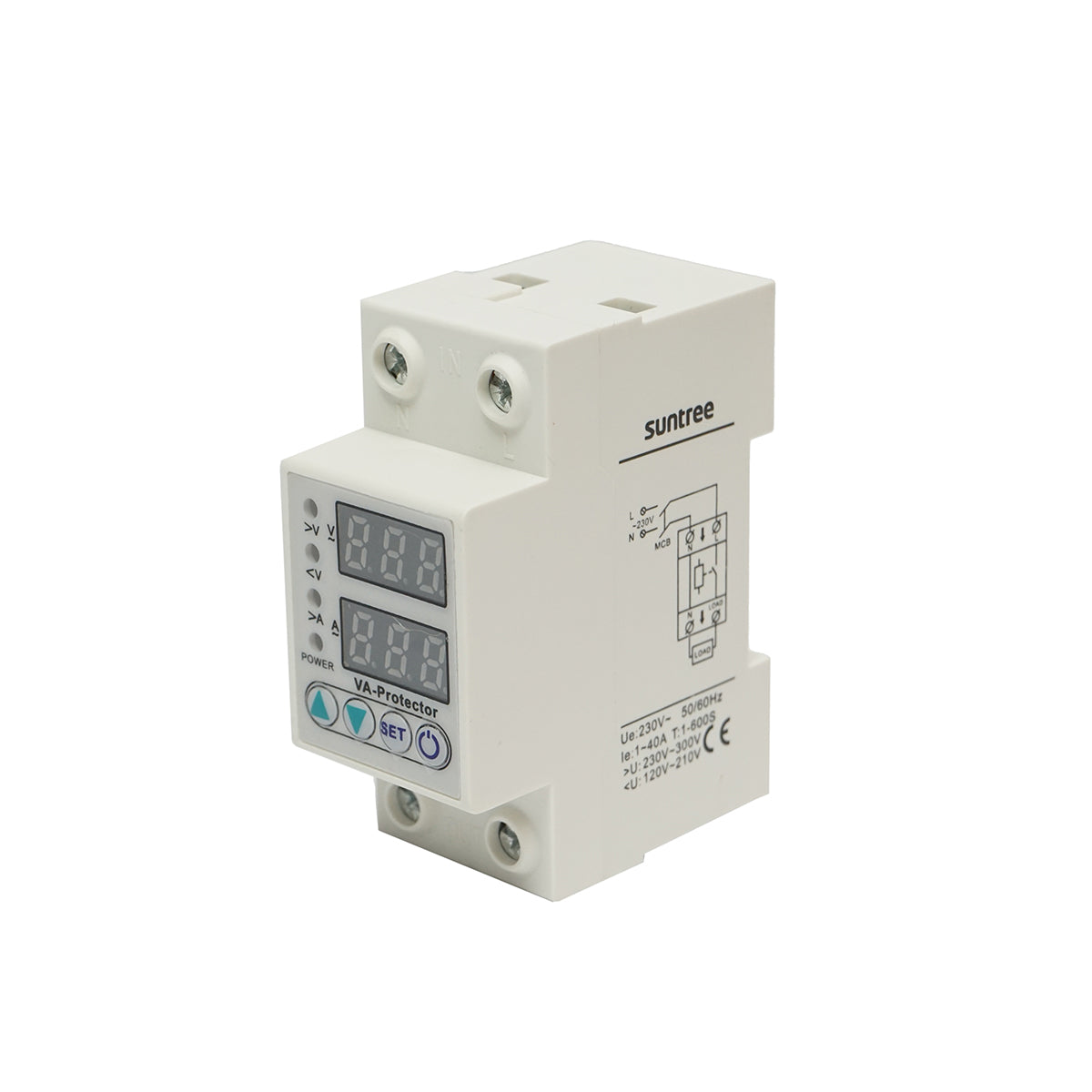 Relè digitale 40A per monitoraggio e protezione da sottotensione e sovratensione 220V, LDVP1-40A