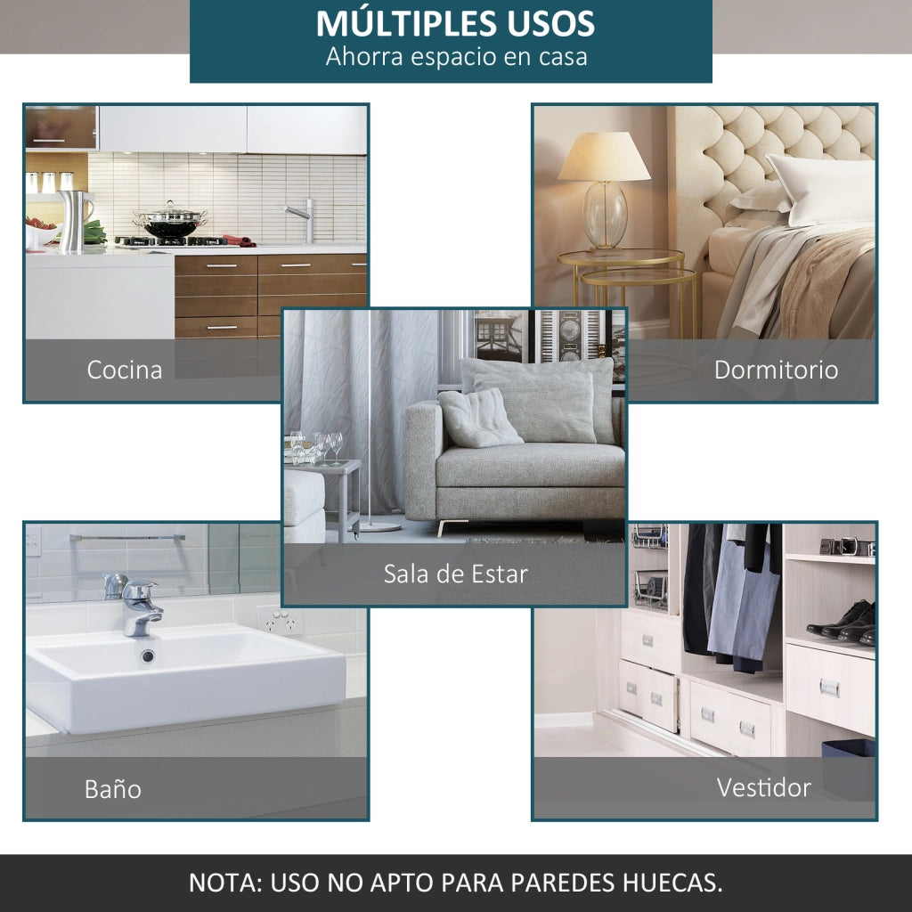 Kit Fissaggi per Porte Scorrevoli ¨C Zephmum ¨C Acciaio Inox 2,5x200 cm Argento