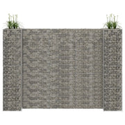 Gabbione Fioriera ad "H" in Filo di Acciaio 260x40x200 cm