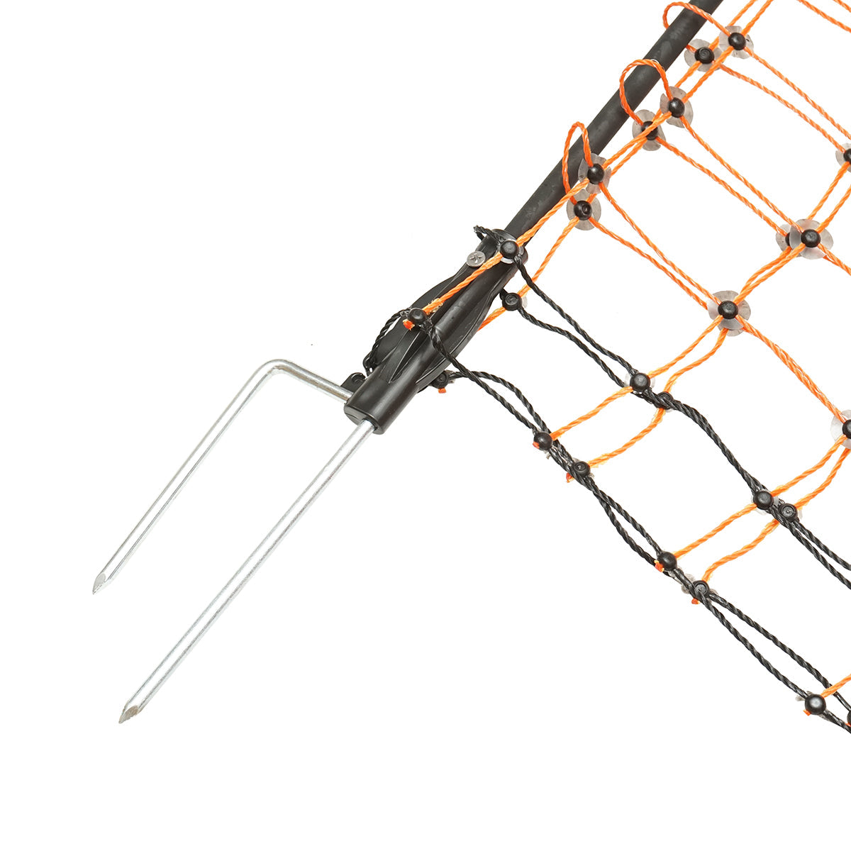 Rete per recinzione elettrica 120cmx30m con piede doppio, resistenza 0.2 Ohm/m, Breckner Germany.