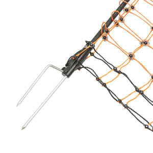 Rete per recinzione elettrica 120cmx30m con piede doppio, resistenza 0.2 Ohm/m, Breckner Germany.