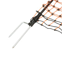 Rete per recinzione elettrica 120cmx50m con piede doppio, resistenza 0.2 Ohm/m, Breckner Germany