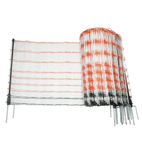 Rete per recinzione elettrica 60cmx50m con piede doppio, resistenza 1.6 Ohm/m, Breckner Germany.