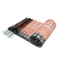 Rete per recinzione elettrica 60cmx50m con piede doppio, resistenza 1.6 Ohm/m, Breckner Germany.