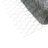 Reti Recinzione per Pollame Rete per recinto L20m, H120cm, intrecciata, zincata con maglie di 19mm, per recinzione