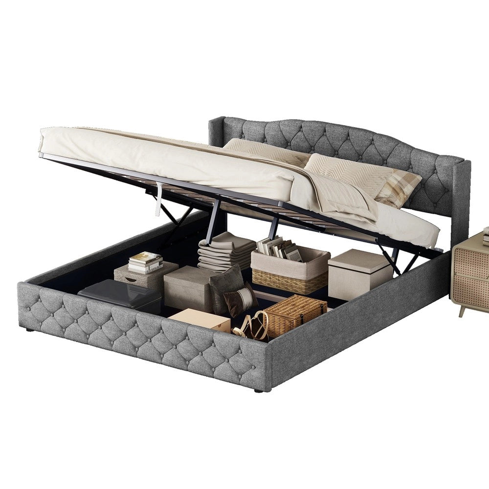 Letto Contenitore Idraulico 180x200 ¨C Xylo ¨C Grigio