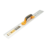 Righello in alluminio con livella, 600mm, con manico e 2 livelli (verticale e orizzontale), Hoteche