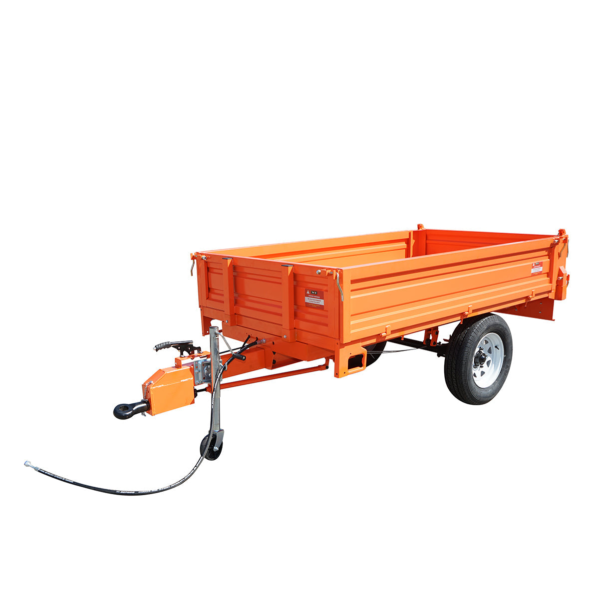 Rimorchio ribaltabile da 1,5T Con impianto elettrico Asse singolo Pneumatici 185R14