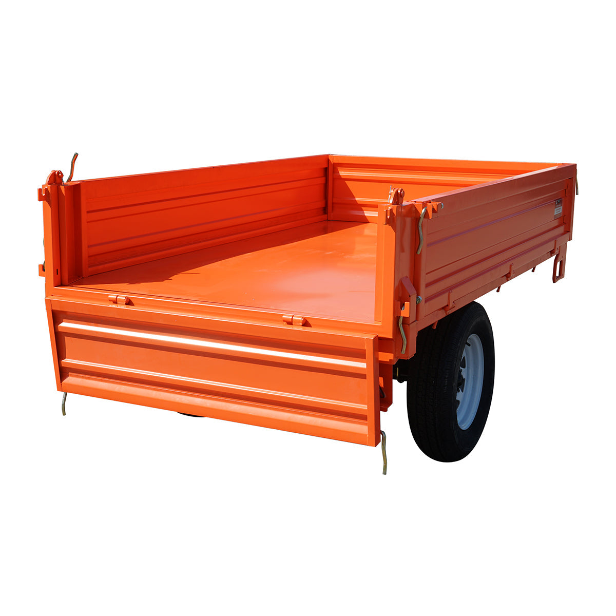 Rimorchio ribaltabile da 1,5T Con impianto elettrico Asse singolo Pneumatici 185R14