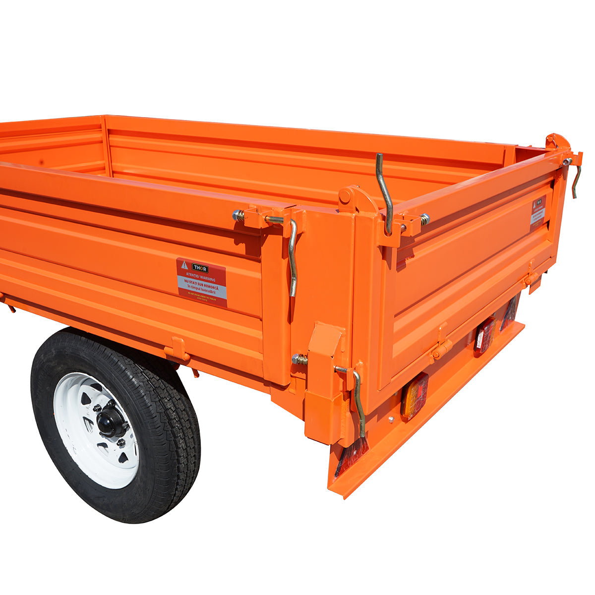 Rimorchio ribaltabile da 1,5T Con impianto elettrico Asse singolo Pneumatici 185R14