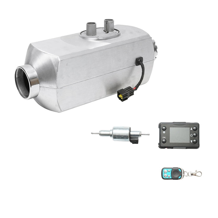 RISCALDATORE D’ARIA RISCALDATORI DA PARCHEGGIO PER L'AUTO RISCALDATORE PER AUTO 12V, 5KW, display LCD, con telecomando e candela Kyocera