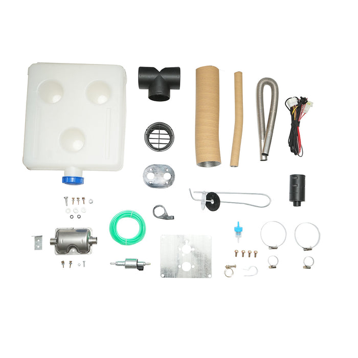 RISCALDATORE D’ARIA RISCALDATORI DA PARCHEGGIO PER L'AUTO RISCALDATORE PER AUTO 12V, 5KW, display LCD, con telecomando e candela Kyocera