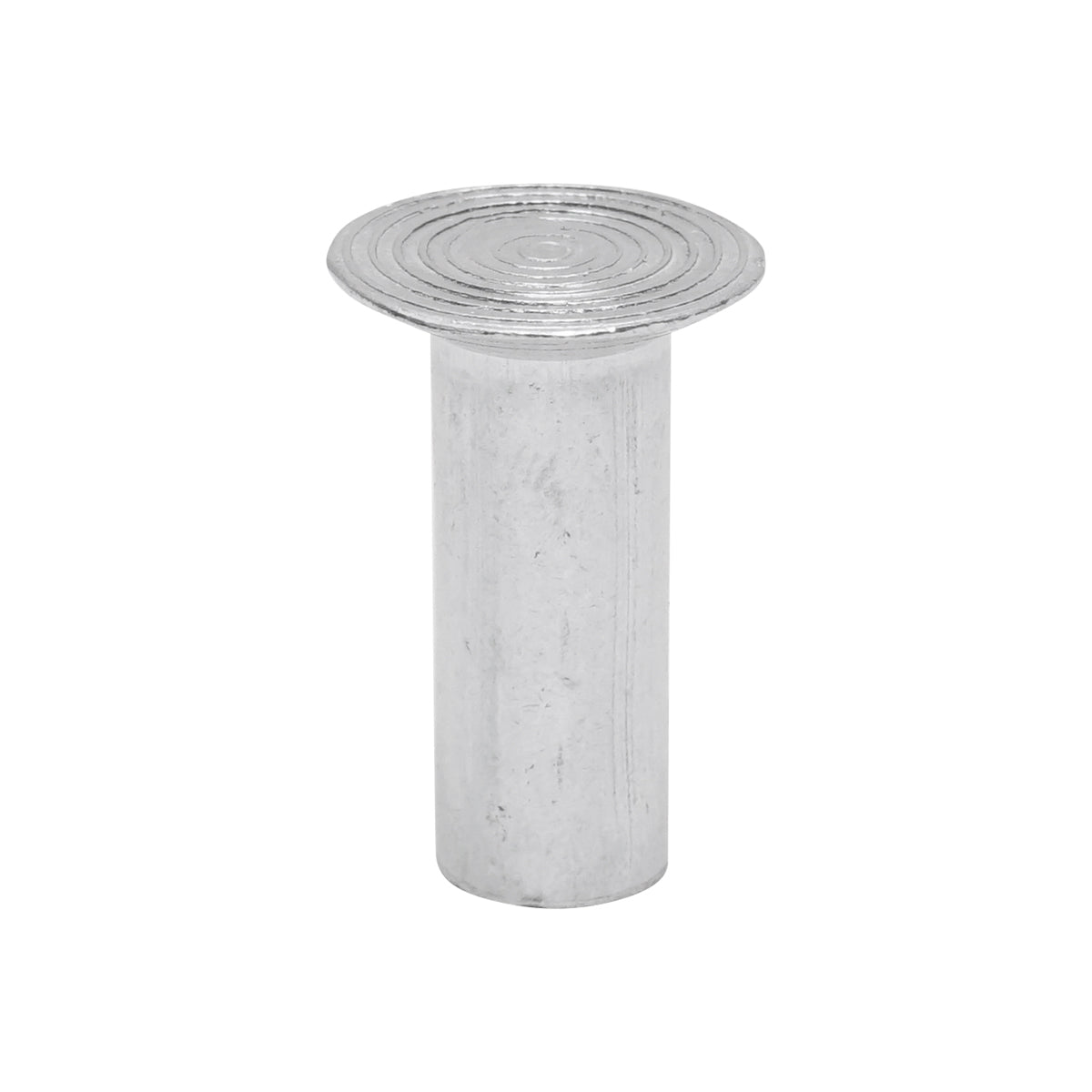 Rivetto in alluminio massiccio 27,3x9,5, diametro testa 18 mm