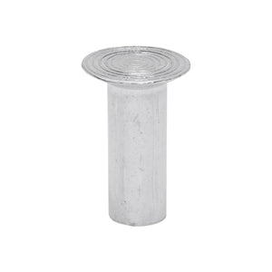 Rivetto in alluminio massiccio 27,3x9,5, diametro testa 18 mm