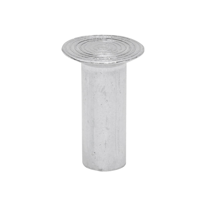 Rivetto in alluminio massiccio 27,3x9,5, diametro testa 18 mm