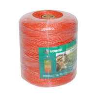 Rotolo di filo arancione, diametro 2.5 mm, 3x0.15 mm SS, 500 m per recinzione elettrica, resistenza 15 Ohm, Bourget.