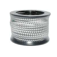 Rotolo di filo elastico nero e bianco fi 7mm, 3x0.3mm acciaio inox SS, 4.5 Ohm/m recinzione elettrica 25m Breckner Germany