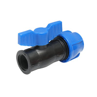 Rubinetto a giunto di compressione con filettatura interna D25mmx3/4, PN16