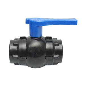 Rubinetto di compressione uguale con sfera e filettatura interna 2-1/2x2-1/2, PN10 per sistemi di irrigazione