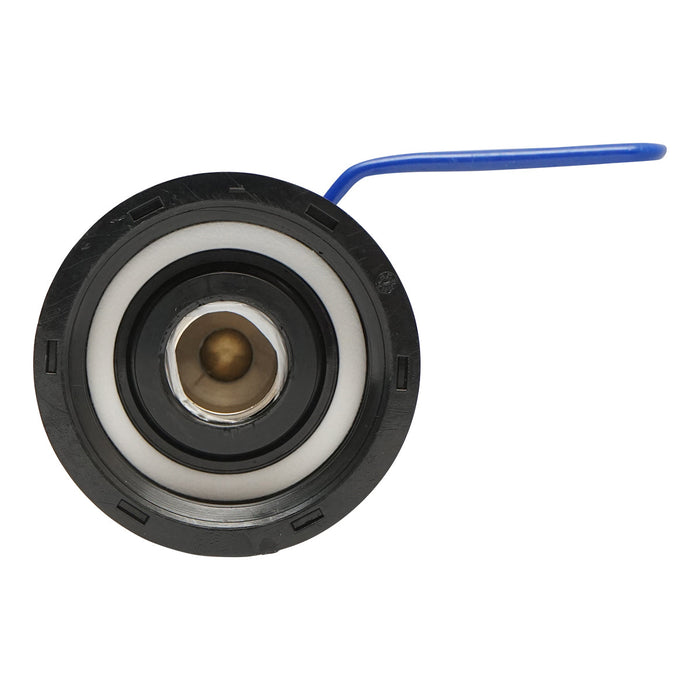 Rubinetto di scarico 3/4 in ottone per serbatoio IBC con filettatura interna da 60 mm, Autospeed