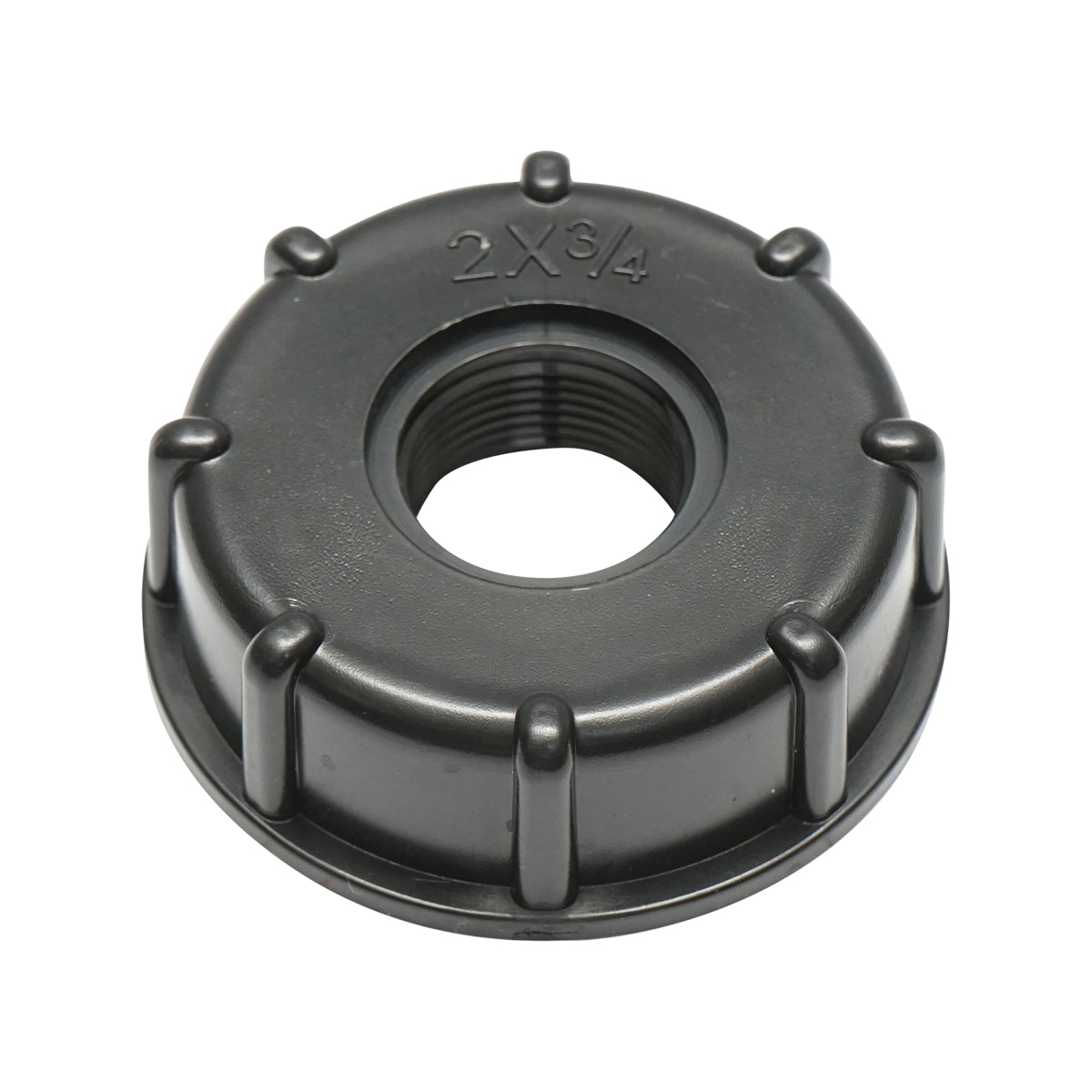 Rubinetto IBC in zinco, adattatore da 2, filetto esterno S60x6, ugello da 0,75, metallo/plastica.