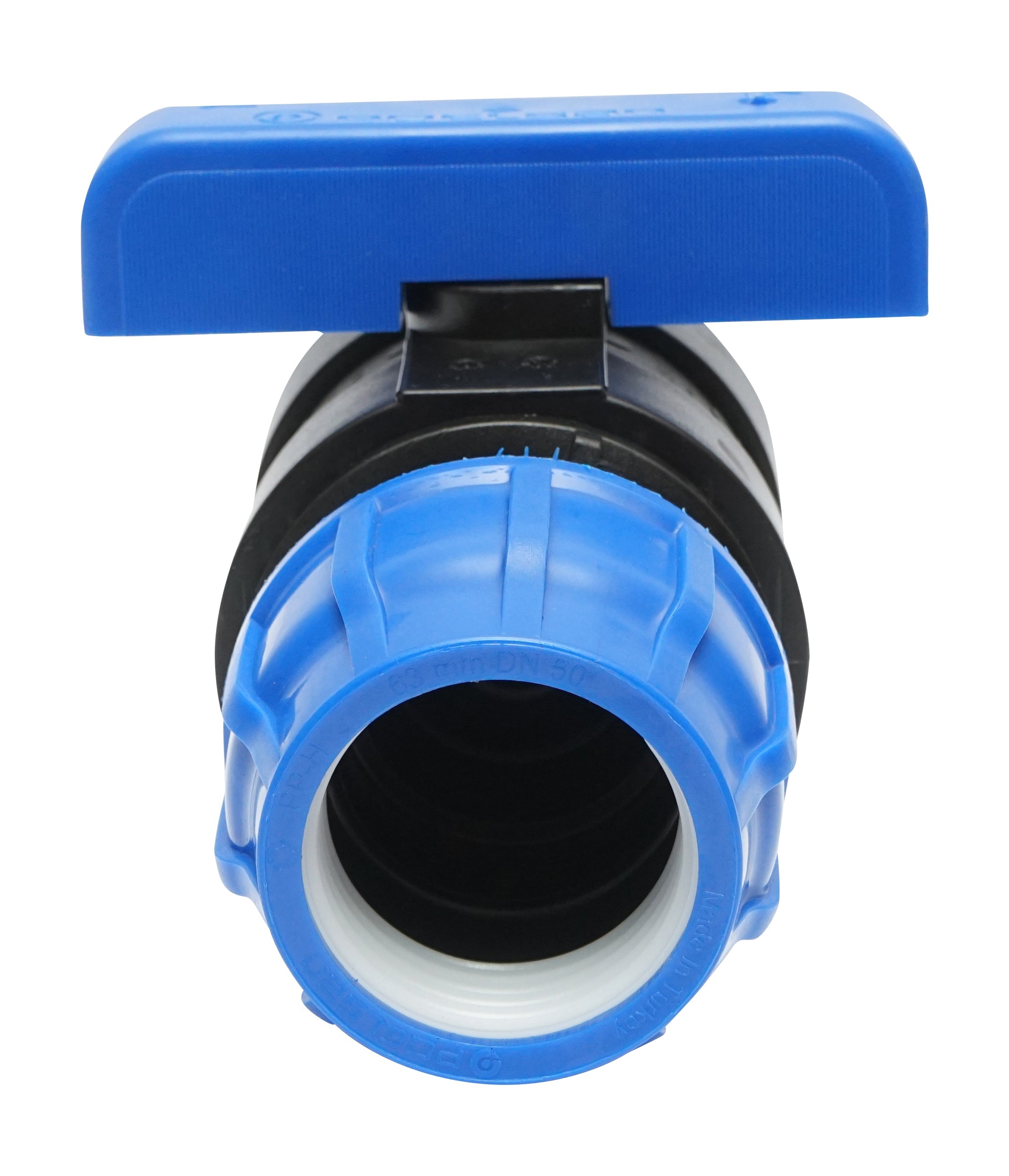 Rubinetto mufa-mufa di compressione D63x63mm, PN10 Poelsan