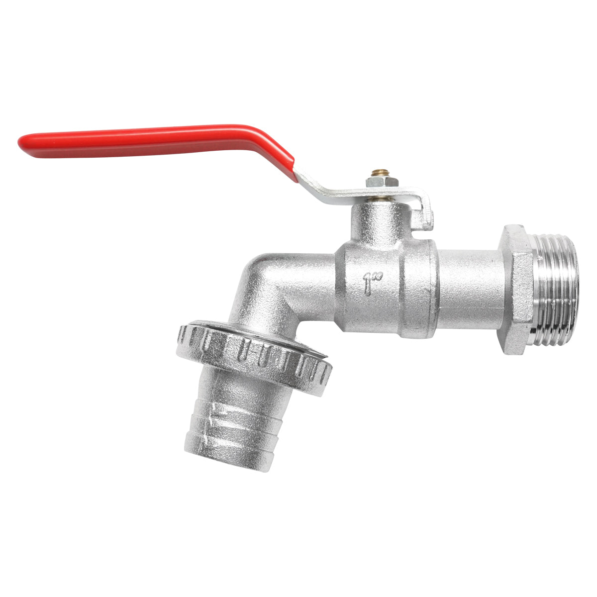 Rubinetto per acqua di servizio 1x3/4 con sfera e manico per giardino