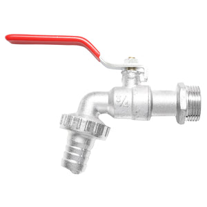 Rubinetto per acqua di servizio 3/4x3/4 con sfera e manico per giardino