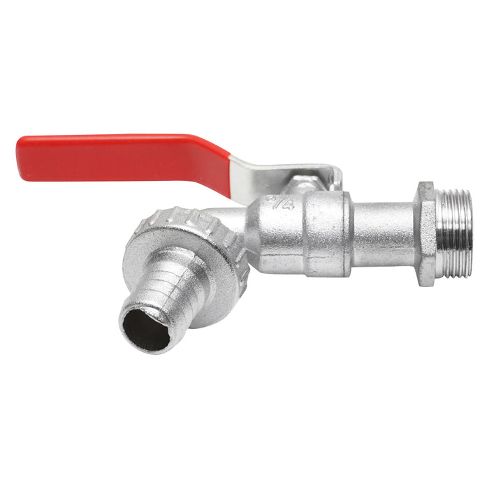 Rubinetto per acqua di servizio 3/4x3/4 con sfera e manico per giardino