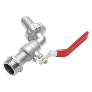 Rubinetto per acqua di servizio 3/4x3/4 con sfera e manico per giardino