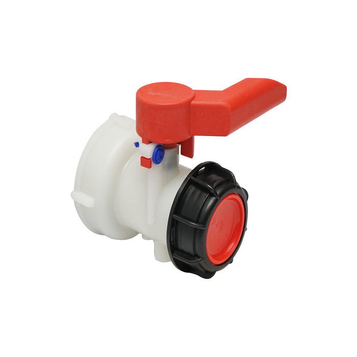 Rubinetto per serbatoio IBC con filettatura 75 mm.