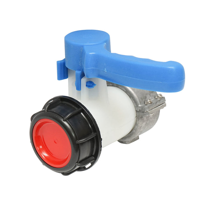 Rubinetto tipo farfalla per serbatoio IBC S60x6 con filettatura 62 mm, Autospeed