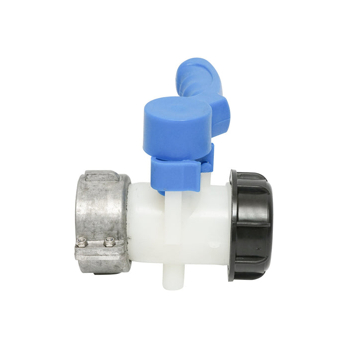 Rubinetto tipo farfalla per serbatoio IBC S60x6 con filettatura 62 mm, Autospeed