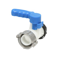 Rubinetto tipo farfalla per serbatoio IBC S60x6 con filettatura 62 mm, Autospeed