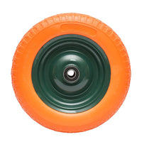 Ruota per Carriola in Gomma Piena in poliuretano, 3.50-8 Ricambio per CARRIOLA, Cerchione in Metallo