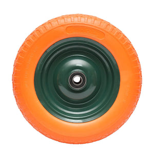 Ruota per Carriola in Gomma Piena in poliuretano, 3.50-8 Ricambio per CARRIOLA, Cerchione in Metallo