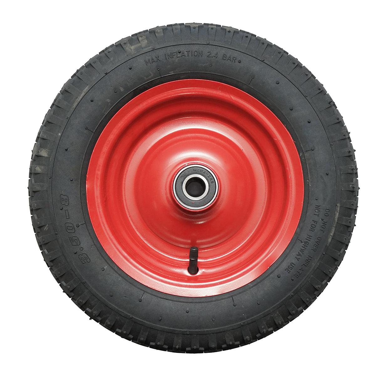 Ruota Pneumatica 3.50-8 Ricambio per CARRIOLA, Cerchione in Metallo