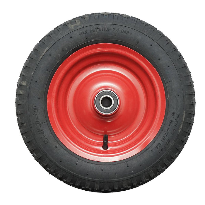 Ruota Pneumatica 3.50-8 Ricambio per CARRIOLA, Cerchione in Metallo