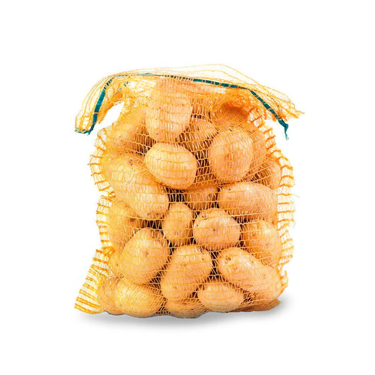 100 Sacchi a Rete per Patate, Verdure, Ortaggi Sacco Tipo Raschel 500x800mm 40kg Sacchetti a Rete Giallo