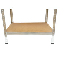 Scaffale in metallo con 4 ripiani in MDF, 144x60x30 cm, 50 kg/ripiano, montaggio senza viti