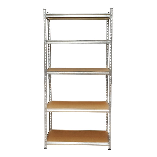 Scaffale in metallo con 5 ripiani in MDF, 180x90x30 cm, 120 kg/ripiano, montaggio senza viti