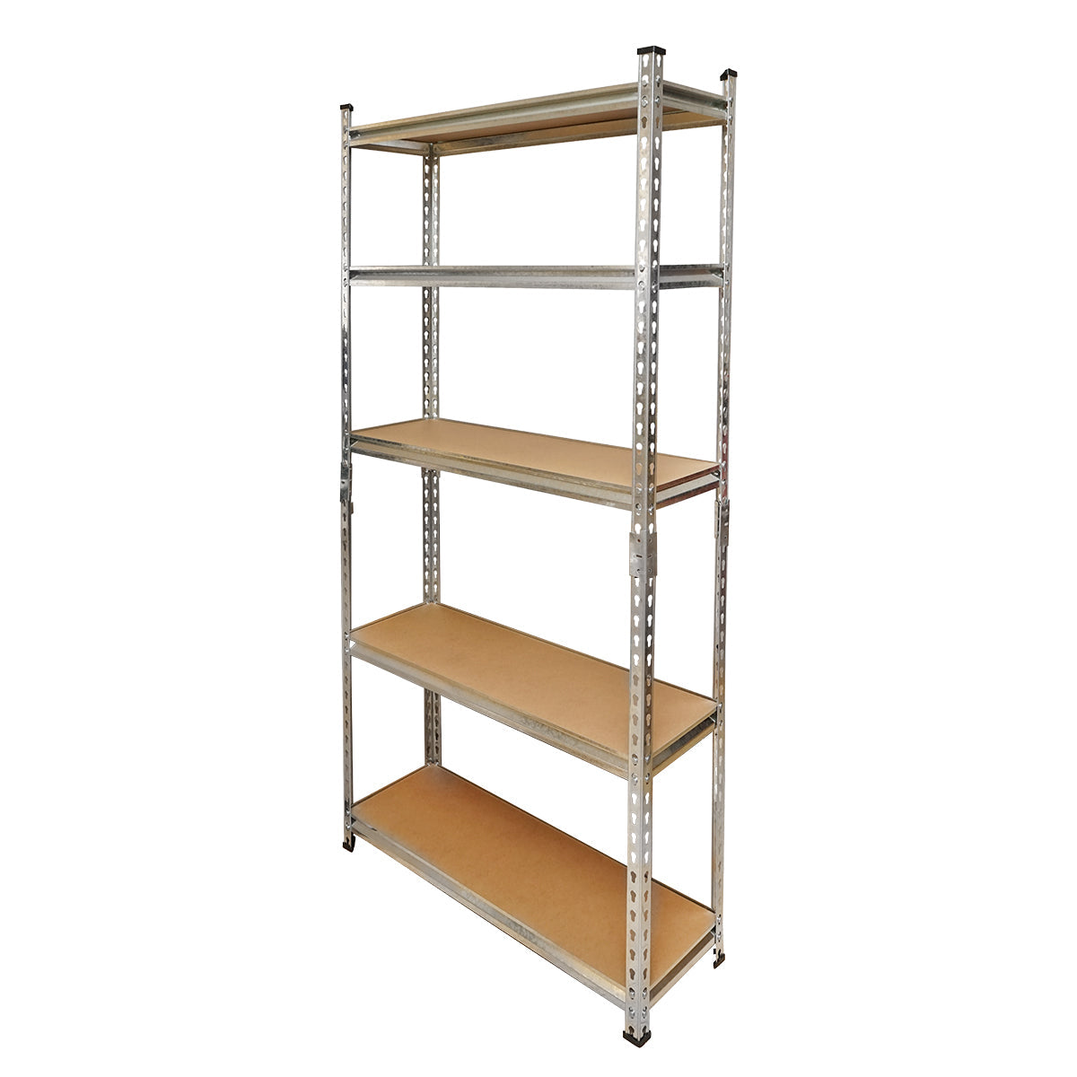 Scaffale in metallo con 5 ripiani in MDF, 180x90x30 cm, 120 kg/ripiano, montaggio senza viti