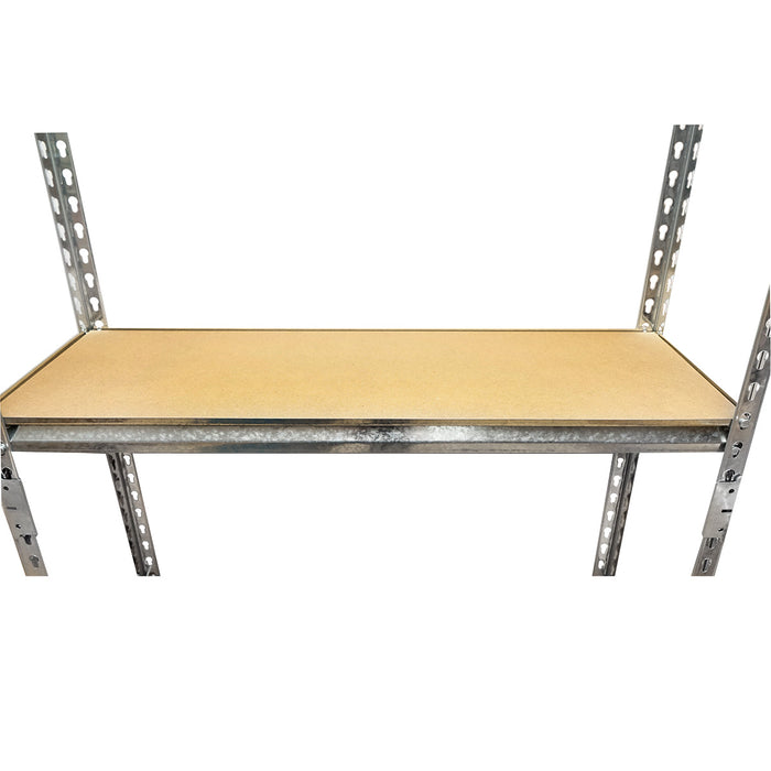 Scaffale in metallo con 5 ripiani in MDF, 180x90x30 cm, 120 kg/ripiano, montaggio senza viti