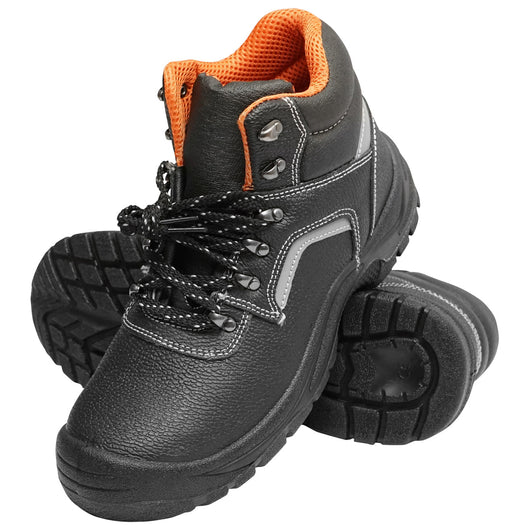 Scarponi da lavoro taglia 44 con punta rinforzata e inserto in acciaio nella suola 5015