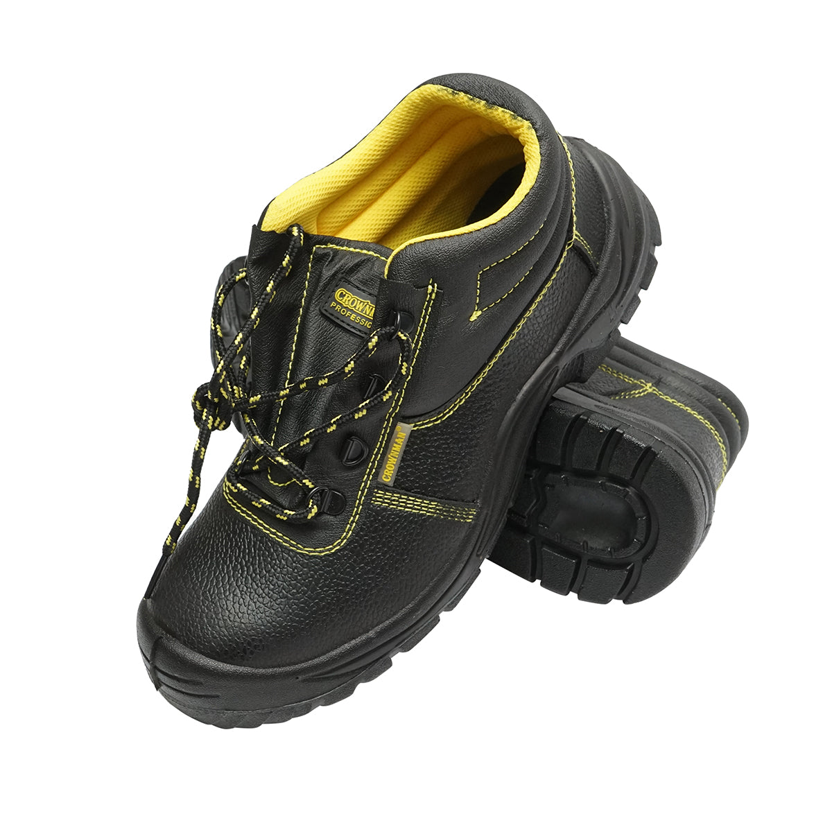 Scarponi di sicurezza con puntale e inserto in acciaio nella suola, taglia 43 Crownman